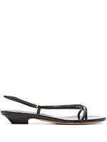 KHAITE sandales The Marion 25 mm en cuir - Noir