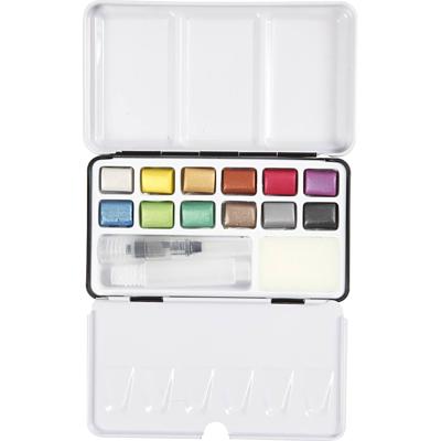 Creativ Company Art aqua aquarelverf metallic, 12 kleuren