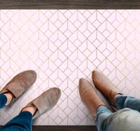 Geometrisch Kubuspatroon vinyl tapijt