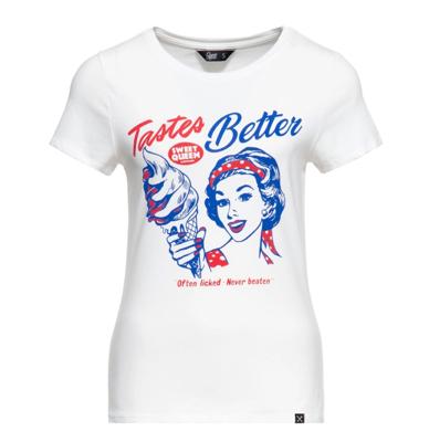 Queen Kerosin Taste Better T Shirt Off White-M