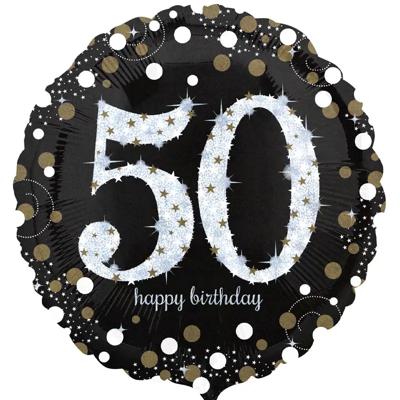 'Ballon verjaardag 50 jaar zwart' kopen? | FOR YOU GIFTS