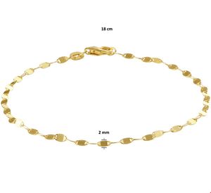 TFT Armband Goud 2 mm 18 cm