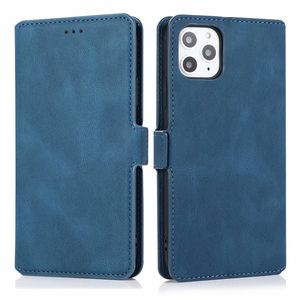 iPhone SE 2020 hoesje - Bookcase - Pasjeshouder - Portemonnee - Kunstleer - Blauw