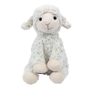 Knuffeldier Schaap/lammetje - zachte pluche stof - premium kwaliteit knuffels - wit - 33 cm