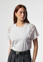 Aaiko Ceyda Co 177 T-shirt Korte Mouw 114300 Les Blancs