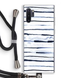 Ink Stripes: Samsung Galaxy Note 10 Plus Transparant Hoesje met koord