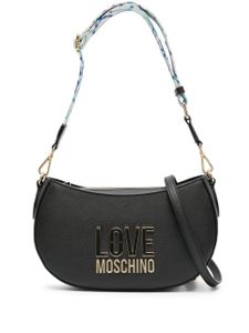 Love Moschino sac à bandoulière Range à plaque logo - Noir