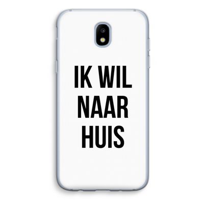 Ik wil naar huis: Samsung Galaxy J5 (2017) Transparant Hoesje