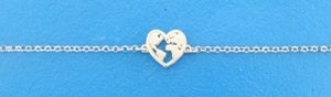 TFT Armband Zilver Hart 1,8 mm 16 + 3 cm