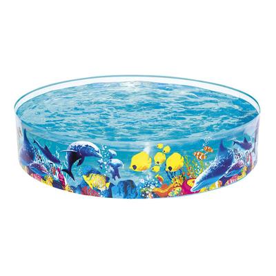 Bestway Stijve Kinderzwembad PVC Marine 183x38 cm +2 Jaar Tuin 55030