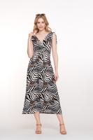 Geisha Dress Smock Jersey Aop 57367-60 Mila Jurk 10 Pr.10-25-2 Off-white/black