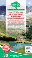Wandelkaart 30 Gran San Bernardo, Valle di Ollomont, Mont Fallére, Aosta - Valle Centrale | Fraternali Editore