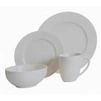 Servies set Oxford - 16-delig - wit - porselein - dinerservies - tafelservies - 4 personen
