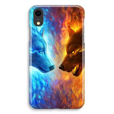Fire & Ice: iPhone XR Volledig Geprint Hoesje