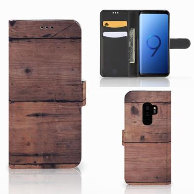 Samsung Galaxy S9 Plus | Book Style Case | Old Wood