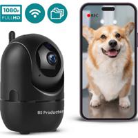BS Producten Beveiligingscamera - Huisdiercamera - WiFi - Full HD - Beweeg en geluidsdetectie-Zwart - thumbnail
