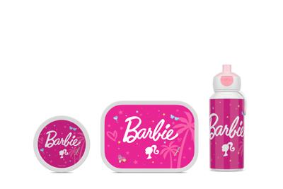 3-delige Mepal lunchset campus Barbie lunchbox + fruitbox + drinkfles pop-up
