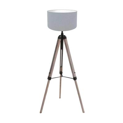 Steinhauer Tripod vloerlampTriek met lichtblauwe kap - 4108ZW