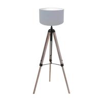 Steinhauer Tripod vloerlampTriek met lichtblauwe kap - 4108ZW