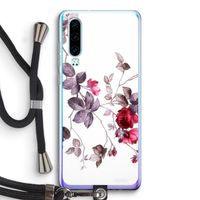 Mooie bloemen: Huawei P30 Transparant Hoesje met koord