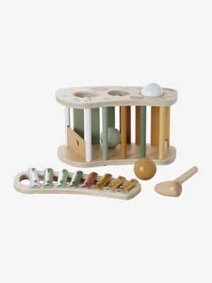 2-in-1 tap tap xylofoon van hout geel