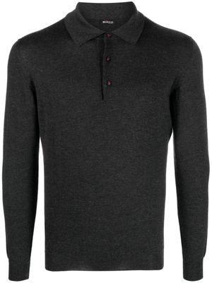 Kiton polo à fermeture boutonnée - Gris