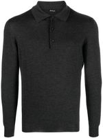 Kiton polo à fermeture boutonnée - Gris