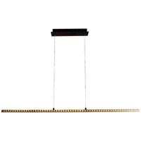 ECO-Light SOLARIS 9054 L WO LED-hanglamp LED 36 W Zwart, Hout