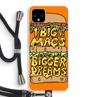 Big Macs Bigger Dreams: Pixel 4 XL Transparant Hoesje met koord