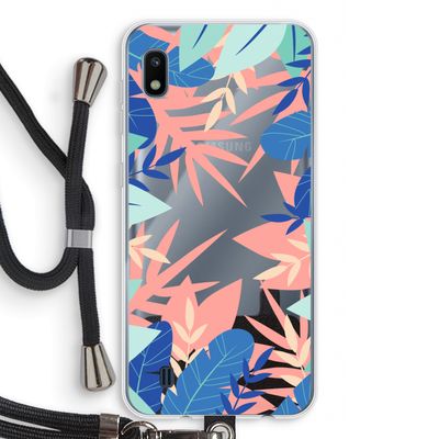 Tropisch: Samsung Galaxy A10 Transparant Hoesje met koord