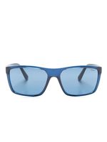 Polo Ralph Lauren lunettes de soleil rectangulaires à plaque logo - Bleu