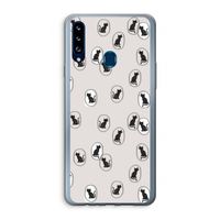 Miauw: Samsung Galaxy A20s Transparant Hoesje Miauw: Samsung Galaxy A20s Transparant Hoesje
