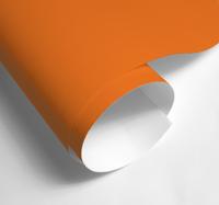 Mat oranje vinyl stickervel kleuren