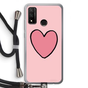 Hartje: Huawei P Smart (2020) Transparant Hoesje met koord