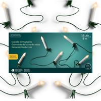 Lumineo kerstboomverlichting - 16 kaarsen - klassiek wit - 6 m