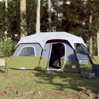 VidaXL Tent 9-persoons waterdicht met led lichtblauw