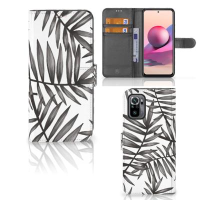 Xiaomi Redmi Note 10S | 10 4G | Poco M5s Hoesje Leaves Grey Xiaomi Redmi Note 10S | 10 4G | Poco M5s Hoesje Leaves Grey