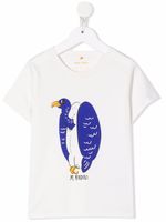 Mini Rodini t-shirt à logo imprimé - Blanc