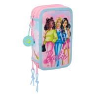 Schooletui met Accessoires Barbie Painterly Roze Hemelsblauw 12,5 x 19,5 x 5,5 cm 37 Onderdelen