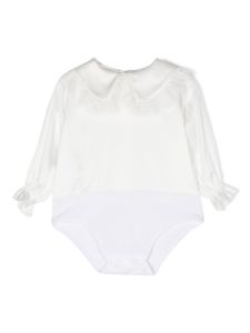 La Stupenderia body satiné Valencienne - Blanc