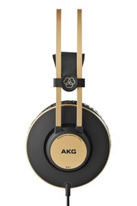 AKG K92 Hoofdtelefoons Bedraad Hoofdband Muziek Zwart, Goud