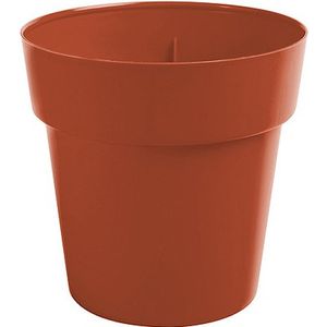 Terracotta ronde plantenpot/bloempot Melisa 25 cm kunststof