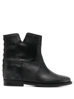 Via Roma 15 bottes d'inspiration western en cuir - Noir