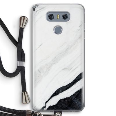 Elegante marmer: LG G6 Transparant Hoesje met koord