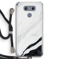 Elegante marmer: LG G6 Transparant Hoesje met koord