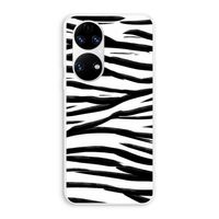 Zebra pattern: Huawei P50 Transparant Hoesje Zebra pattern: Huawei P50 Transparant Hoesje