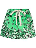RED Valentino Shorts met bloemenprint - Groen - thumbnail