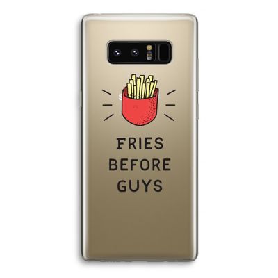 Fries before guys: Samsung Galaxy Note 8 Transparant Hoesje