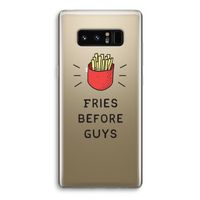 Fries before guys: Samsung Galaxy Note 8 Transparant Hoesje