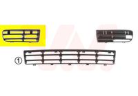 Ventilatiegrille, bumper ** Equipart ** VAN WEZEL, Inbouwplaats: Rechts voor, u.a. fÃ¼r VW